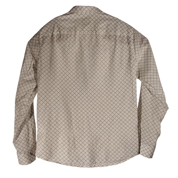 Armani Exchange A/X shirt mens M Medium white all over slim fit long sleeve - Picture 2 of 8